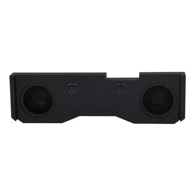 Alt view image 4 of 4 - Dual 10in Underseat Downfire Subwoofer Enclosure, QBomb Sub Box Compatible with Chevy Silverado Crew Cab and GMC Sierra Crew Cab 2014-2018