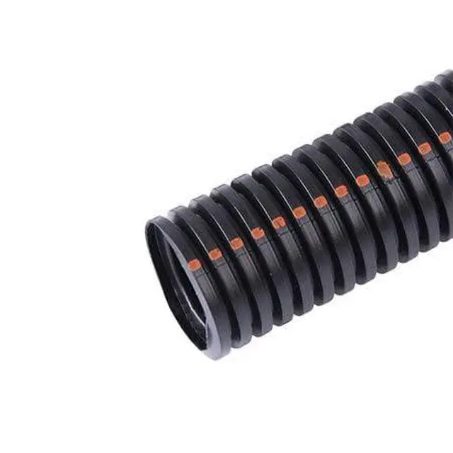 Alt view image 4 of 4 - 1/2" UV Rated Non-Slit Flame Retardant Wire Loom Black Tubing Flexible Corrugated Conduit Cable Hose - 250 Feet