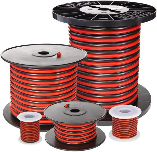 Main image of Red/Black Bonded Zip Cord Easy ID Low Voltage Cable (Gauge: 18, Length: 1000 ft.)