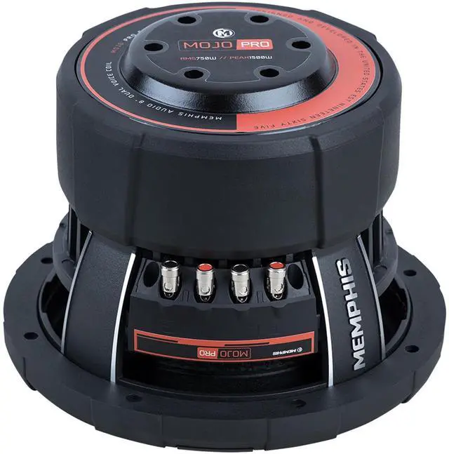 Alt view image 4 of 5 - MOJO Pro MJP844 8" 1500w Competition Car Subwoofer DVC 4 ohm Subwoofer