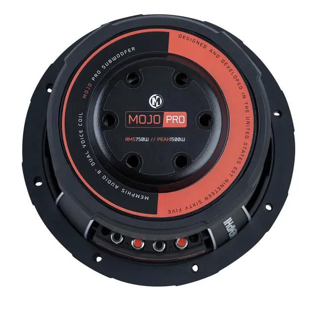 Alt view image 5 of 5 - MOJO Pro MJP844 8" 1500w Competition Car Subwoofer DVC 4 ohm Subwoofer