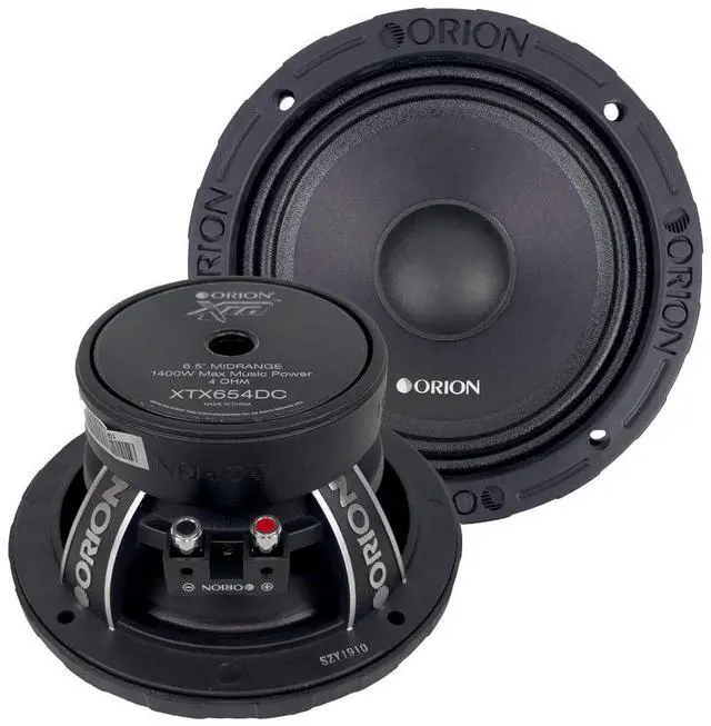 Main image of XTR XTX654DC High Efficiency 6.5" Mid-Range Dust Cap Loudspeakers, 1400W Max Power, 350W RMS, 4 Ohm, 1.5" Voice Coil - Pro Car Audio Stereo, Midrange Speakers (Pair)