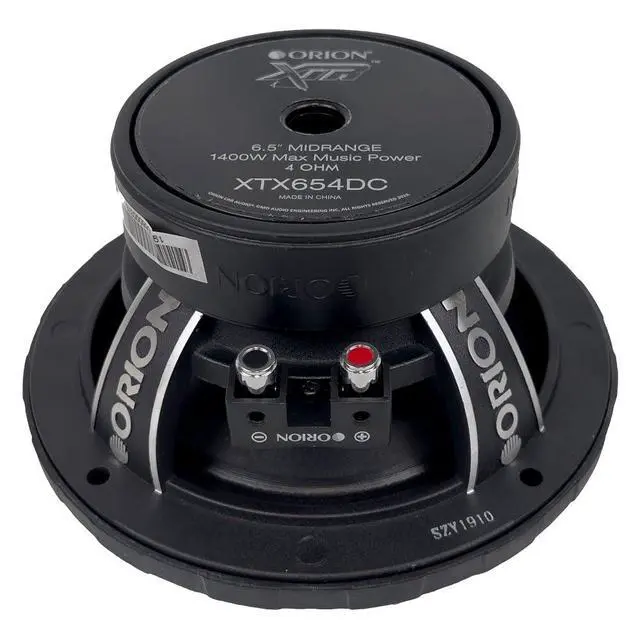 Alt view image 4 of 4 - XTR XTX654DC High Efficiency 6.5" Mid-Range Dust Cap Loudspeakers, 1400W Max Power, 350W RMS, 4 Ohm, 1.5" Voice Coil - Pro Car Audio Stereo, Midrange Speakers (Pair)