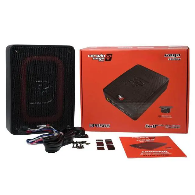 Alt view image 2 of 6 - Cerwin Vega VPAS68 8" 300 Watts Car Audio Underseat Subwoofer with Passive Radiator Technology