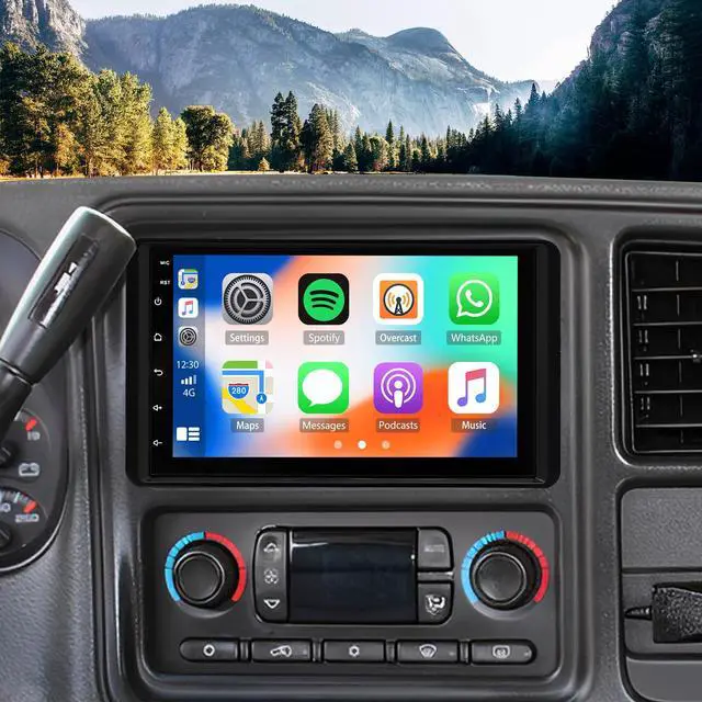 Main image of Car Stereo Radio for Chevrolet Chevy Silverado Avalanche Tahoe GMC Siera Canyon Yukon 2003 2004 2005 2006, 7" Touchscreen Android 13 Car Radio with CarPlay Android Auto GPS Navi Bluetooth SWC Camera