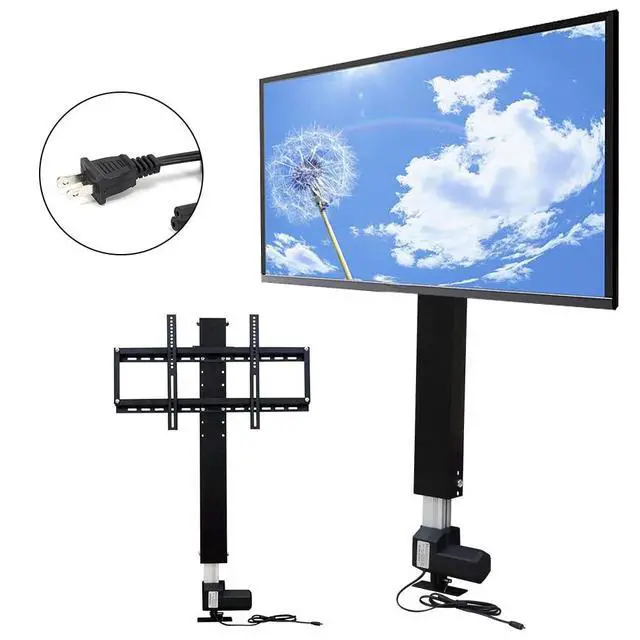Alt view image 3 of 6 - Motorized TV Lift & Mount - Fits 26" to 57" TVs, Remote Control, Adjustable Height, 27.6" Stroke