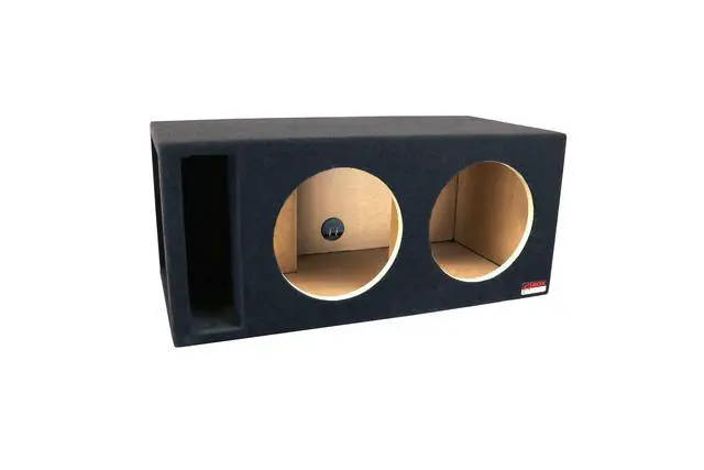Alt view image 2 of 4 - Bbox Dual 12" Vented Enclosure Certified for Digital Desgins 500, 1000, 1500, 2500 & 3500 Series Subwoofers - SPL Tuned Car Subwoofer Boxes - High Quality Audio, Sound & Bass - Nickel Finish Terminals