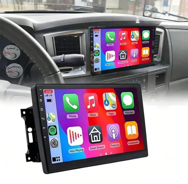 Main image of 2+64G Double Din Car Stereo for Dodge Ram 1500 2500 3500 2006-2008, 10 inch Touch Screen Radio for Dodge Ram Head Unit with Wireless Carplay Android GPS Navigation Bluetooth WiFi Mirror Link