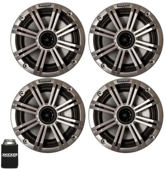 Main image of 6.5" Silver Marine Speakers (Qty 4) 2 Pairs of OEM Replacement Speakers