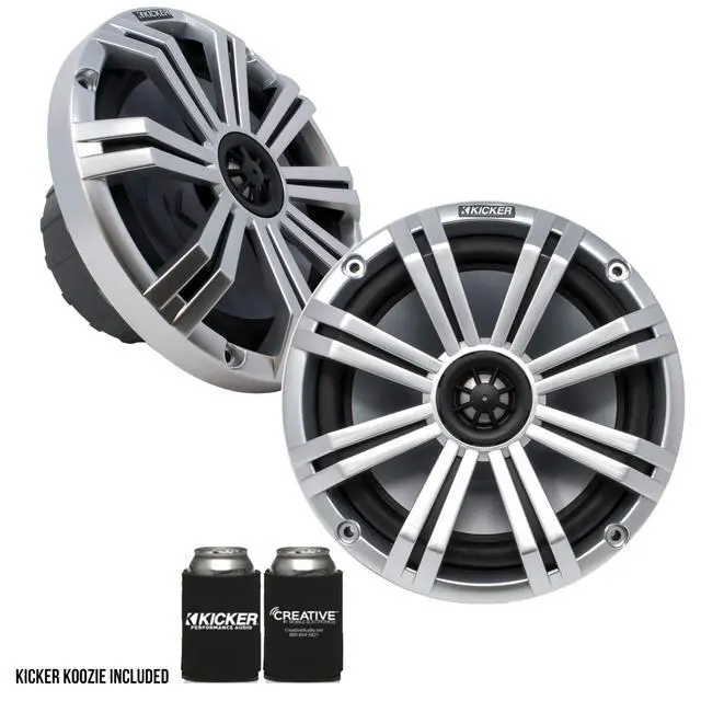 Alt view image 2 of 6 - 8" Silver Marine LED Speakers - 1-Pair of OEM Replacement Speakers