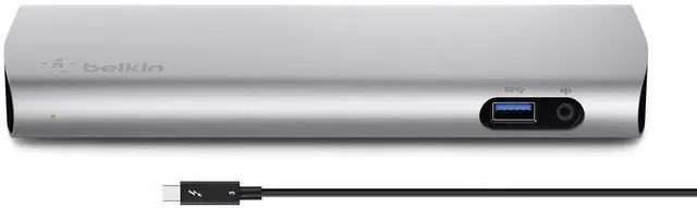 Main image of Thunderbolt 3 Dock w/ 2.6ft Thunderbolt 3 Cable (Thunderbolt Dock for MacBook Pro models from 2016 or later, includes the 2018 version), Dual 4K @60Hz, 40Gbps Data Transfer Speeds)
