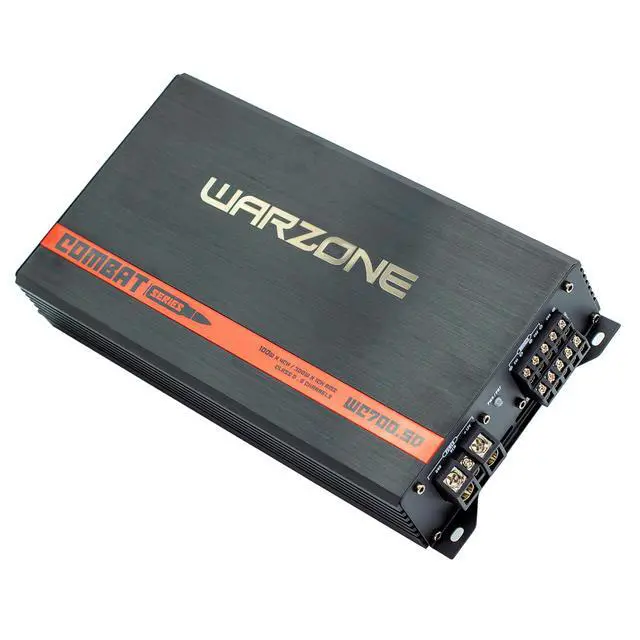 Alt view image 2 of 3 - Warzone Series Car Amplifiers - True RMS Power Class D Amps, 1/2/4 Ohm Stable, Multi-Channel and Monoblock Options, Remote Sub Control (700W / 5 Channels)