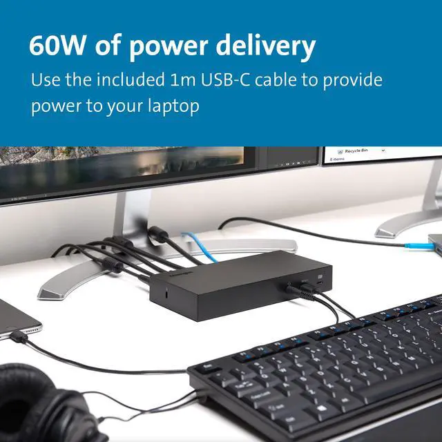 Alt view image 3 of 6 - SD4800P USB-C 10Gbps Scalable Video Docking Station w/ 135W adapter - DP/DP/HDMI - Windows