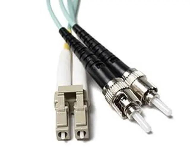Main image of FiberCablesDirect - 75M OM4 LC ST Fiber Patch Cable | Bend Insensitive Plenum 100Gb Duplex 50/125 LC to ST Multimode Jumper 75 Meter (246.06ft) | Length Options: 0.5M-300M | 10/40/100g mmf om4-lc-st