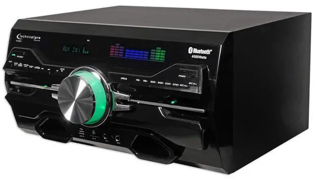 Alt view image 2 of 5 - Professional 4000w Receiver/Amplifier/DVD Player Bluetooth/USB/FM