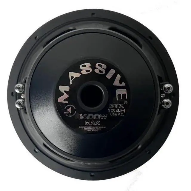 Alt view image 4 of 4 - GTX122H - 12" 800 Watts RMS / 1600w MAX Dual 2 Ohm Subwoofer for Controlled deep bass