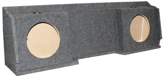 Main image of QPower Dual 12in Underseat Downfire Subwoofer Enclosure, Sub Box Compatible with Chevy Silverado XCab and GMC Sierra XCab Classic 1996-2006