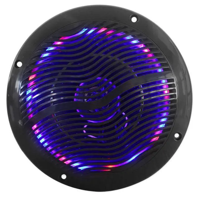 Alt view image 3 of 4 - RMC65LB 6.5" 1200-Watt peak/600-Watt RMS 2-Way Marine Speaker with LED Light System, CEA Compliant, Waterproof and UV Resistant, for Boat Outdoor Audio, 4-Piece