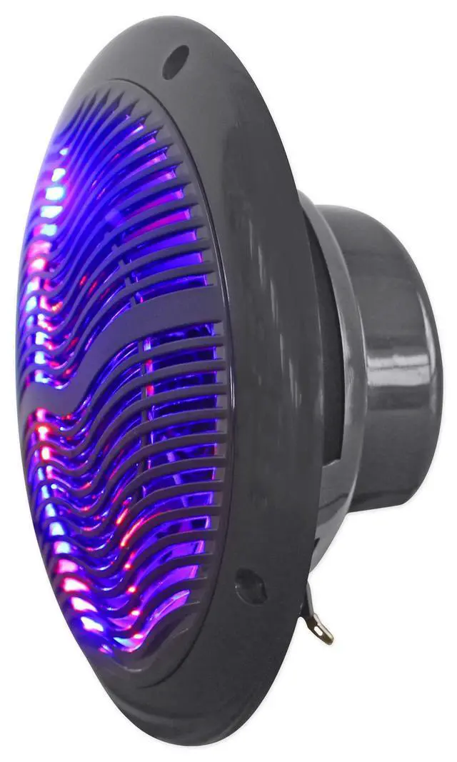 Alt view image 4 of 4 - RMC65LB 6.5" 1200-Watt peak/600-Watt RMS 2-Way Marine Speaker with LED Light System, CEA Compliant, Waterproof and UV Resistant, for Boat Outdoor Audio, 4-Piece