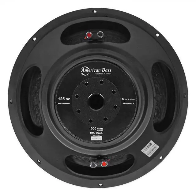 Alt view image 4 of 6 - XO 1544 15" 1000 Watt Car Audio Subwoofer DVC 4-ohm Sub XO1544