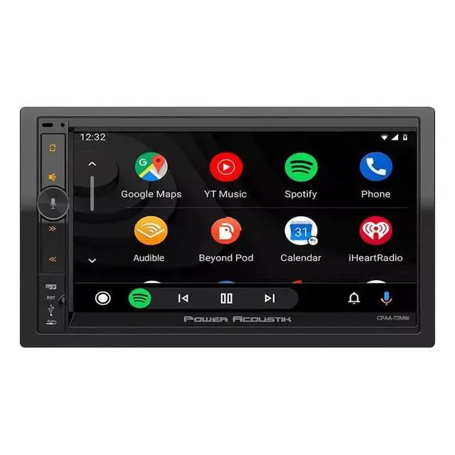 Main image of CPAA-70MW | 7" Wireless Apple CarPlay Double Din Car Stereo | Android Auto Touchscreen Multimedia Audio Receiver with Bluetooth and Backup Camera Support