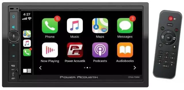 Alt view image 2 of 4 - CPAA-70MW | 7" Wireless Apple CarPlay Double Din Car Stereo | Android Auto Touchscreen Multimedia Audio Receiver with Bluetooth and Backup Camera Support