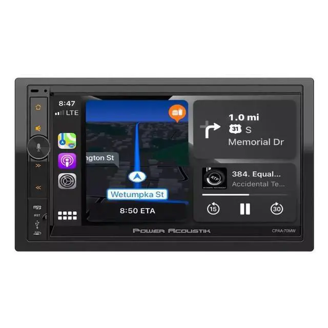 Alt view image 3 of 4 - CPAA-70MW | 7" Wireless Apple CarPlay Double Din Car Stereo | Android Auto Touchscreen Multimedia Audio Receiver with Bluetooth and Backup Camera Support
