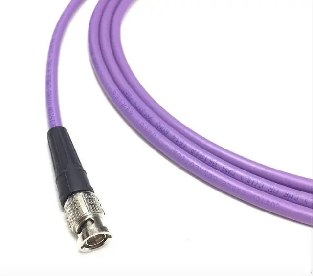 Alt view image 4 of 4 - 250 Foot Belden 1694A 3G/6G HD-SDI RG6 Cable (75 Ohm) with Canare BCP-B53 BNC connectors Purple # 104501-200