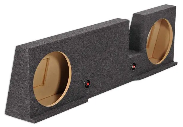 Alt view image 2 of 4 - REC37 Dual 12" Subwoofer Box Enclosure for 2004-2008 Ford F150 Extended Cab/SuperCrew, 5/8" MDF, Charcoal Carpet, Underseat Downfire Design
