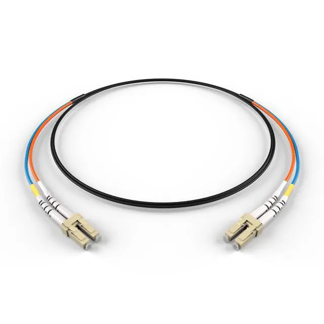 Main image of LC LC OM1 Indoor/Outdoor Fiber Optic Patch Cable 10Gb/40Gb/100Gb Corning Glass | 45.0m (147.6ft) | Water & UV-Resistant for Data Centers, Outdoor Conduit, Campus Links | Length: 0.5M-300M