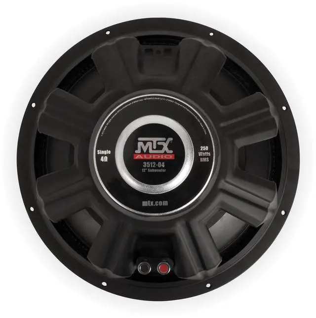 Alt view image 4 of 6 - 3512-04 12" 500 Watt Peak/250 Watt RMS SVC 4-ohm Car Audio Subwoofer Sub