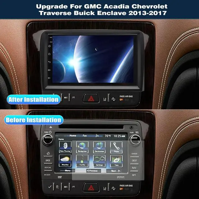 Alt view image 2 of 4 - Android 14 Car Stereo Radio for GMC Acadia Chevrolet Traverse Buick Enclave 2013 2014 2015 2016 2017, 7" HD Screen Car Radio Stereo with CarPlay Android Auto GPS Navi SWC FM DSP Bluetooth Camera Mic