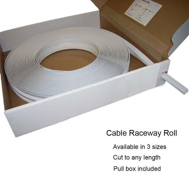 Alt view image 2 of 4 - Large (1125) Surface Cable Raceway Roll - 50FT - Color Beige