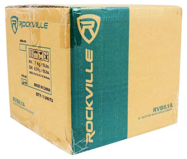 Alt view image 4 of 4 - RVB8.1A Bundle: 8" 300W Peak/200W RMS Powered Car Subwoofer/Sub Enclosure Box w/Remote, RWK10 10 Gauge Amp Installation Kit w/ATC Inline Fuse Holder, 100% Copper RCA, 2-Items
