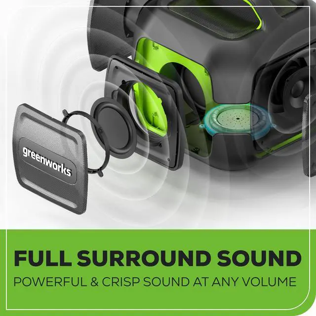 Alt view image 4 of 4 - 24V Bluetooth Speaker Kit, AC/DC Wireless Worksite Speaker, 2Ah Battery and Charger Included