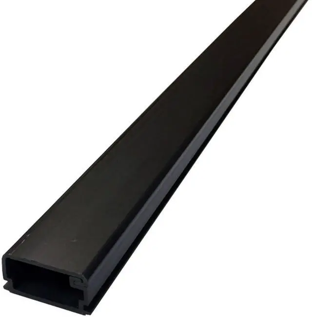 Main image of (MED1) Medium Latching Surface Cable Raceway Wall Wire Concealer and Cord Manager - (20 x 7.5FT Sticks = 150 Feet) - Black