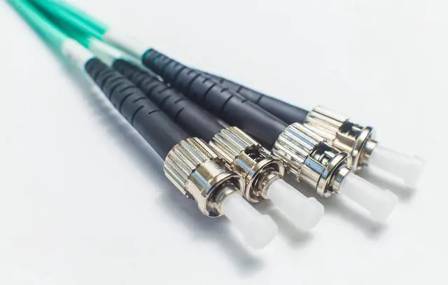 Main image of ST ST OM3 Plenum Fiber Optic Patch Cable Flame-Rated OFNP Corning Glass | 70.0m (229.7ft) | Fire-Safe for Ceiling Runs, Office Racks, Air-Handling Spaces | Length Options: 0.5M-300M