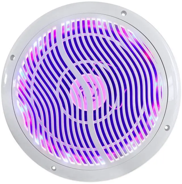 Alt view image 4 of 4 - RMC80LW 8" Marine Boat Speakers, 400W RMS / 1600W Total Peak, LED Lighting with Remote, Waterproof UV Protected, for Marine and Outdoor Audio, 2-Piece