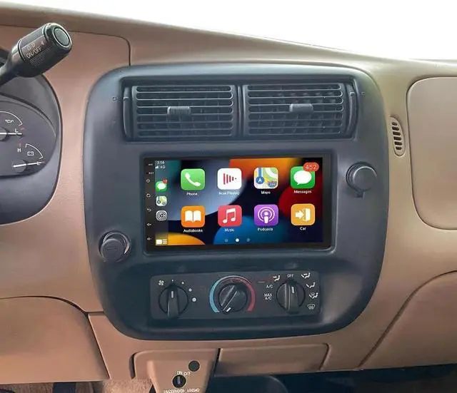 Main image of 2+64G Double Din Car Radio for Ford Ranger 1998-2005 2006 with Backup Camera, 10 Inch Touch Screen Stereo for Ford Ranger GPS Navi 4 Core Head Unit with Wireless Carplay Bluetooth FM/RDS DSP