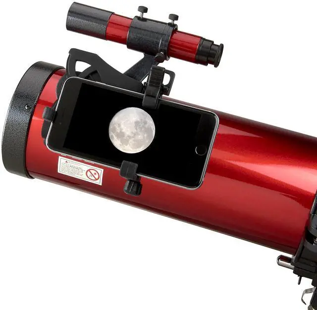 Main image of Red Planet Series 45-100x114mm Newtonian Reflector Telescope with Universal Smartphone Digiscoping Adapter (RP-300SP),Large