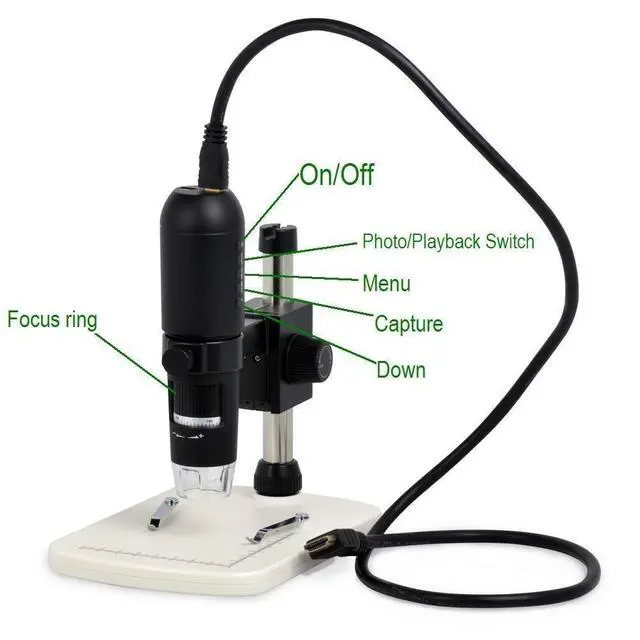 Alt view image 2 of 3 - 1080P Full HD Digital Microscope, HDMI Microscope, 10x-220x magnification, to Any Monitor/TV with HDMI-In, Photo Capture, Micro-SD Storage, PC supported