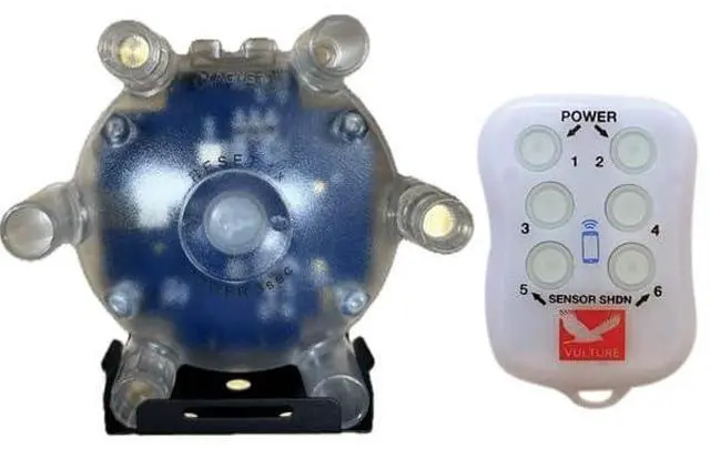 Main image of Vulture MaxPlus Sensor Combo Pack Long-Range Monitoring System for Fishing, Trapping & Hunting with Magnet & Spin Alarms, Smartphone or Standalone Alerts, 360° LED Visibility