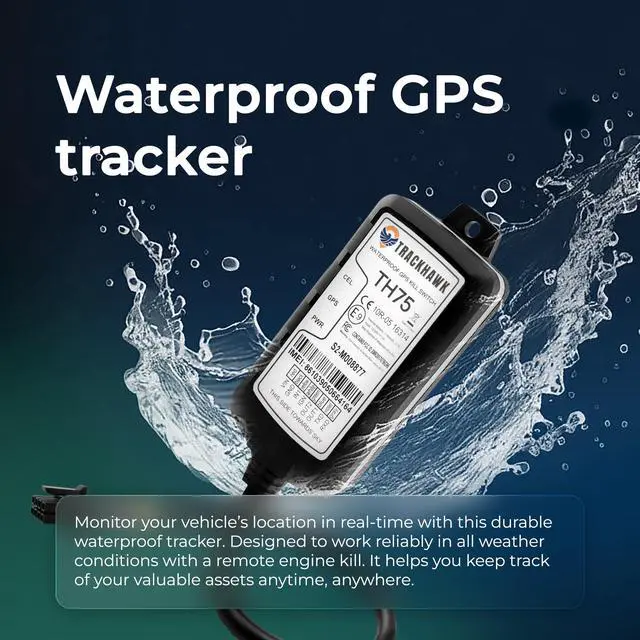 Alt view image 3 of 4 - TH75 Waterproof GPS Tracker - Real-Time Tracking for Vehicles, Boats, Motorcycles, ATVs & Equipment, Live Location Updates, Theft Protection, Driver Behavior Monitoring, Subscription Needed