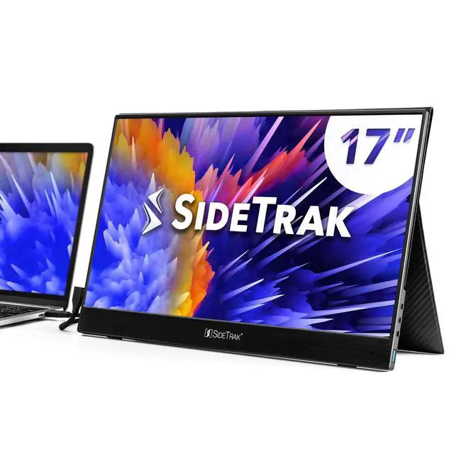 Main image of Solo 17.3 Portable Monitor for Laptop | Freestanding Full HD LED USB Laptop Dual Screen with Cover | Compatible with Mac, PC, & Chrome | Powered by USB-C® or Mini HDMI