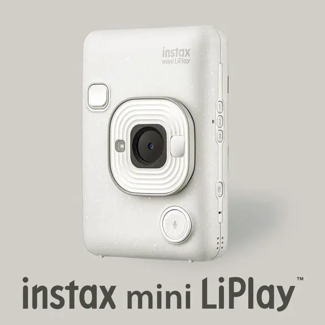 Alt view image 2 of 4 - Instax Mini LiPlay Hybrid Instant Camera and Smartphone Printer (Misty White) Bundle with Instax Mini Twin Film Pack (20 Exposures), and Accessory Kit (3 Items)