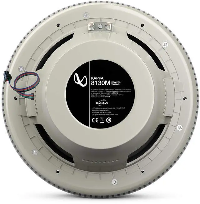 Alt view image 3 of 6 - KAPPA8130MAM - Kappa Marine KAPPA8130M White 8" Premium 3-Way RGB LED Convertible Speakers