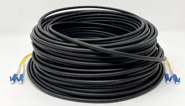 Main image of Direct Burial/Outdoor LC-LC 2-Strand Fiber Optic Cable - Singlemode (9/125) - 75M (246ft)