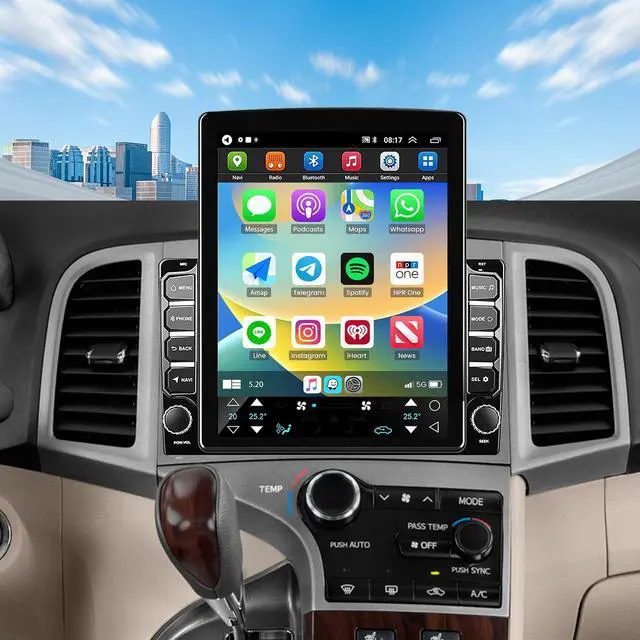 Main image of Car Stereo Radio for Toyota Venza 2008-2016 with Wireless Carplay & Android Auto,9.7 Inch Car Audio Receiver GPS Navigation Unit with Bluetooth Head Unit Backup Camera WiFi SWC- 2G+32G
