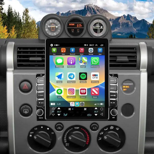 Main image of Car Stereo Radio for Toyota FJ Cruiser 2007-2014 with Wireless Carplay & Android Auto,9.7 Inch Car Audio Receiver GPS Navigation Unit with Bluetooth Head Unit Backup Camera WiFi SWC- 2G+32G
