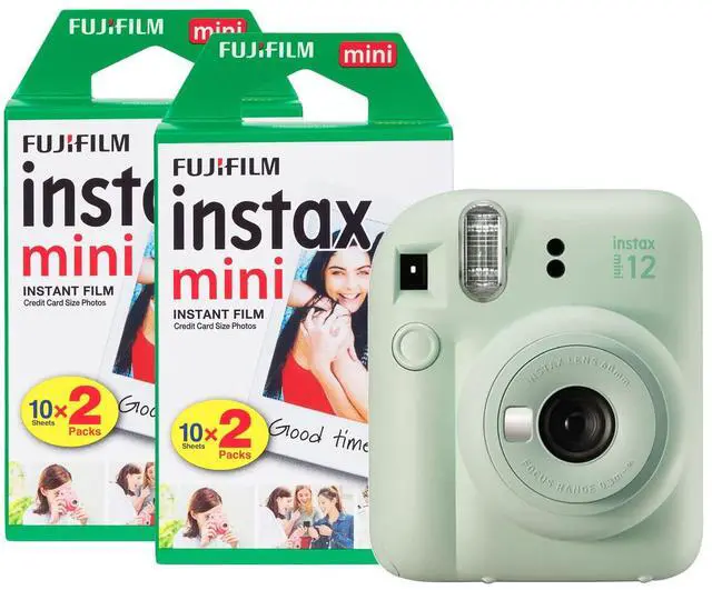 Main image of Fujifilm Mini 12 Instant Camera with 40 Shot Film Pack - Mint Green